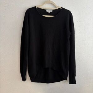 Christopher Fischer 100% Cashmere Black Crew Neck Sweater